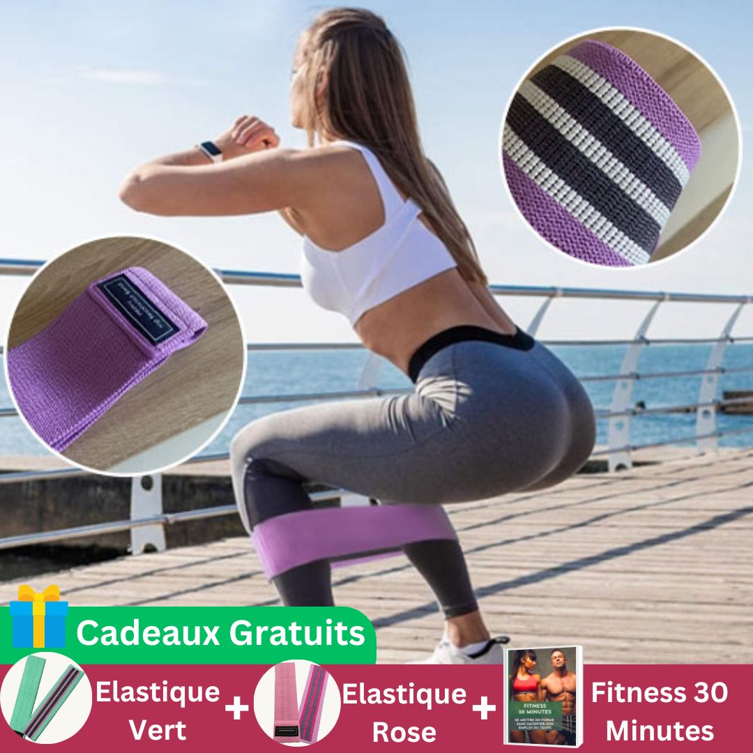 ELASTIQUE MUSCULATION | BOOTYBELLE™ | MUSCULATION JAMBES FESSES
